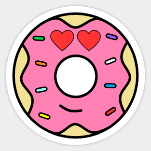 The Pink Valentine Donut Sticker